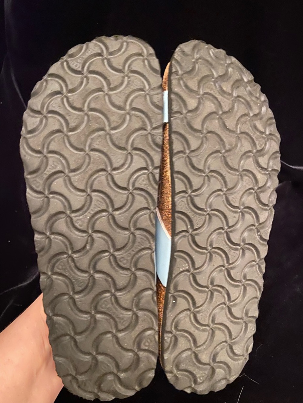 Birkenstock Betula Blue Cutout Flower Slip On Sandals Size 37 Sz 7 - Picture 7 of 10
